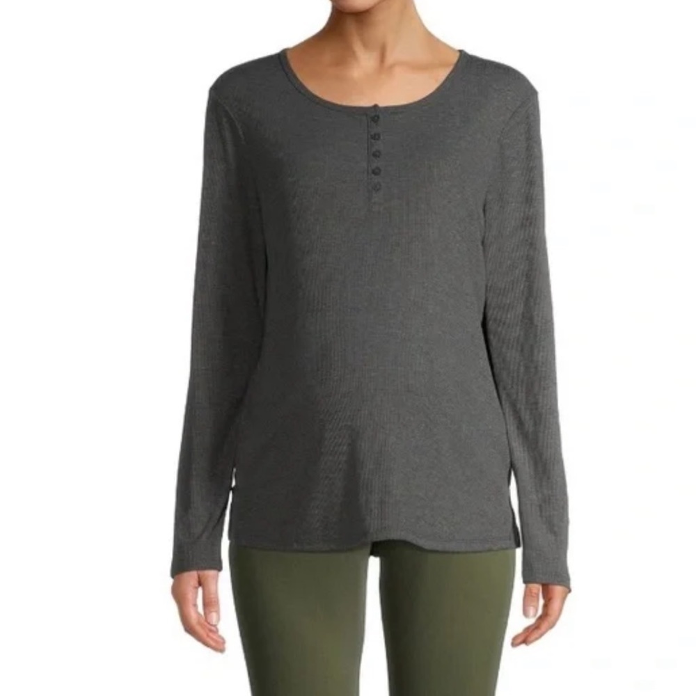 Maternity Women's Long Sleeve Henley T-Shirt